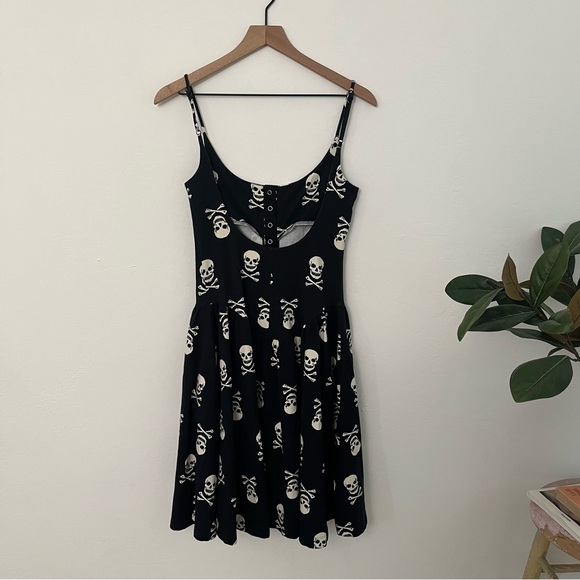 Vintage Betsey Johnson Skull Archive Print Dress - Picture 9 of 13